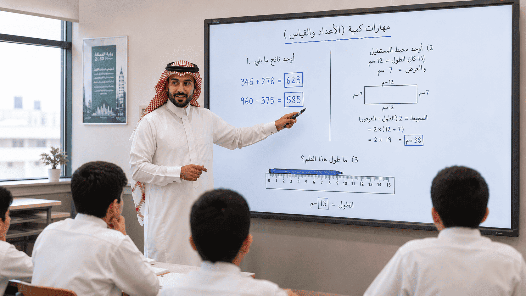 مهارات كمية (الأعداد والقياس)